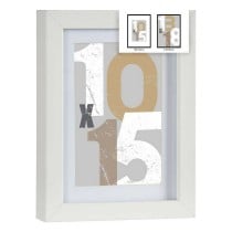 Fotorahmen Gift Decor Weiß Glas Holz MDF (6 Stück)