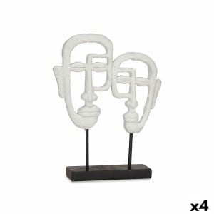 Decorative Figure Gift Decor White Face 27 x 32,5 x 10,5 cm (4 Units)