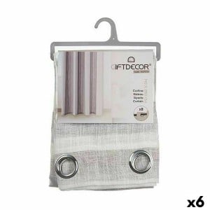 Rideau Gift Decor Gris clair 34 x 4 x 26 cm 140 x 0,1 x 260 cm Rayures