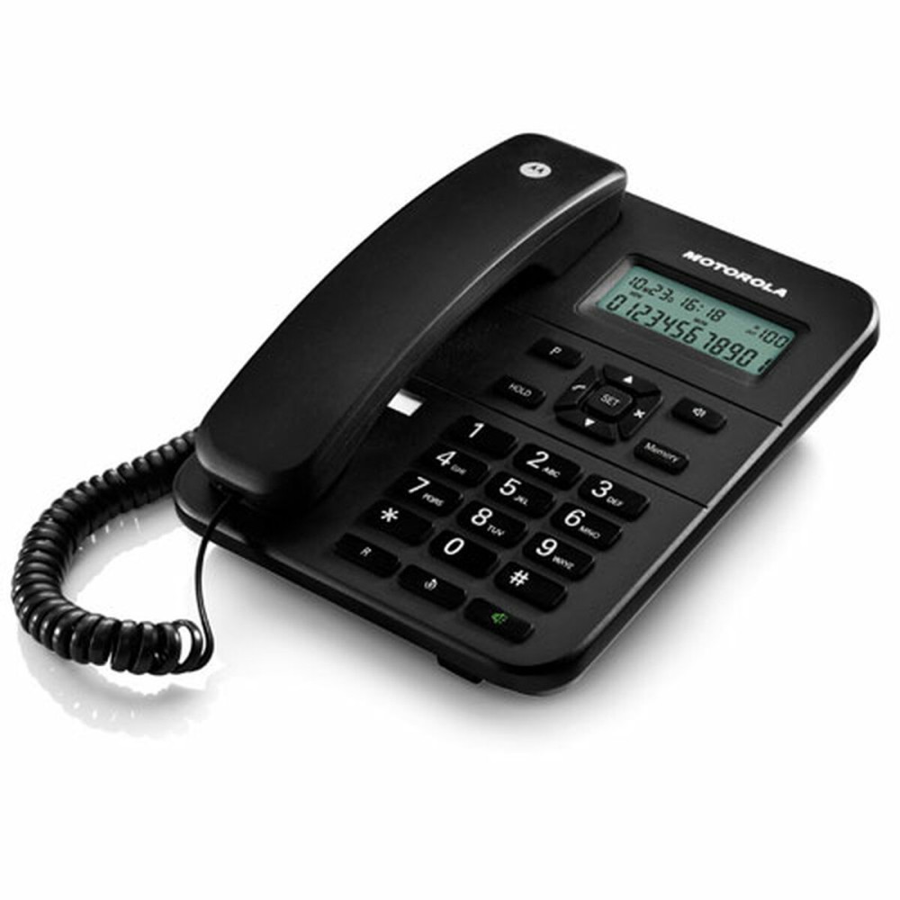 Landline Telephone Motorola Black