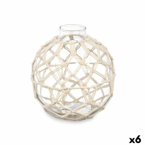Deko-Kugel Gift Decor Weiß Durchsichtig 18 x 20 x 18 cm 18 x 20 cm (6 Stück)