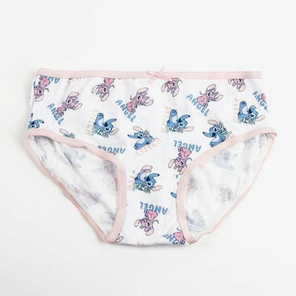 Pack of Girls Knickers Stitch Multicolour