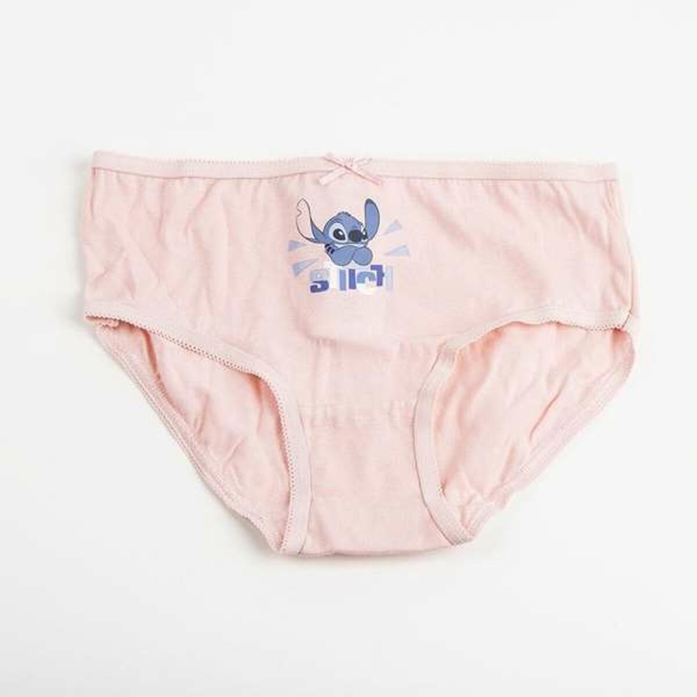 Pack of Girls Knickers Stitch Multicolour
