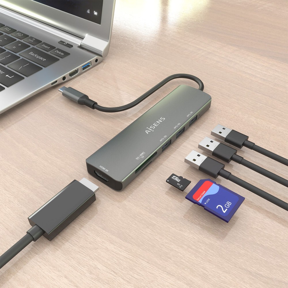 USB Hub Aisens ASUC-6P024-GR