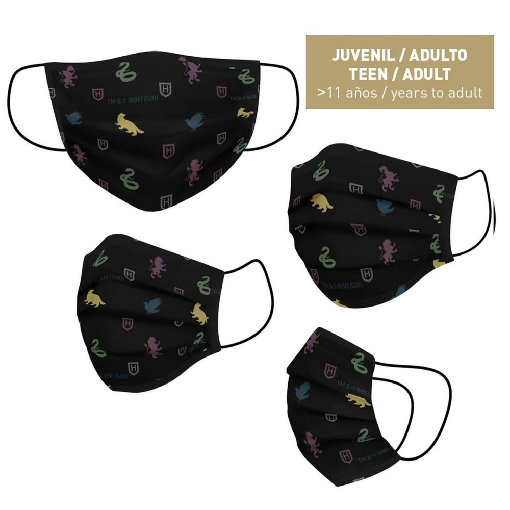 Wiederverwendbare Stoff-Hygienemaske Harry Potter black