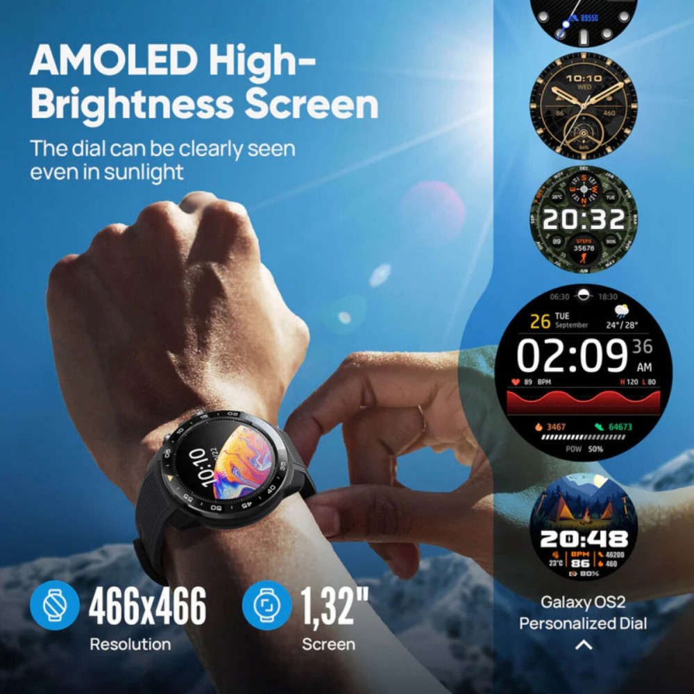 Smartwatch Mibro Mibro GS Explorer S Black 1,32" 46 mm