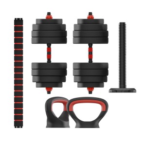 Kit de Musculation Haltères KSIX Noir 20 kg 19 Pièces