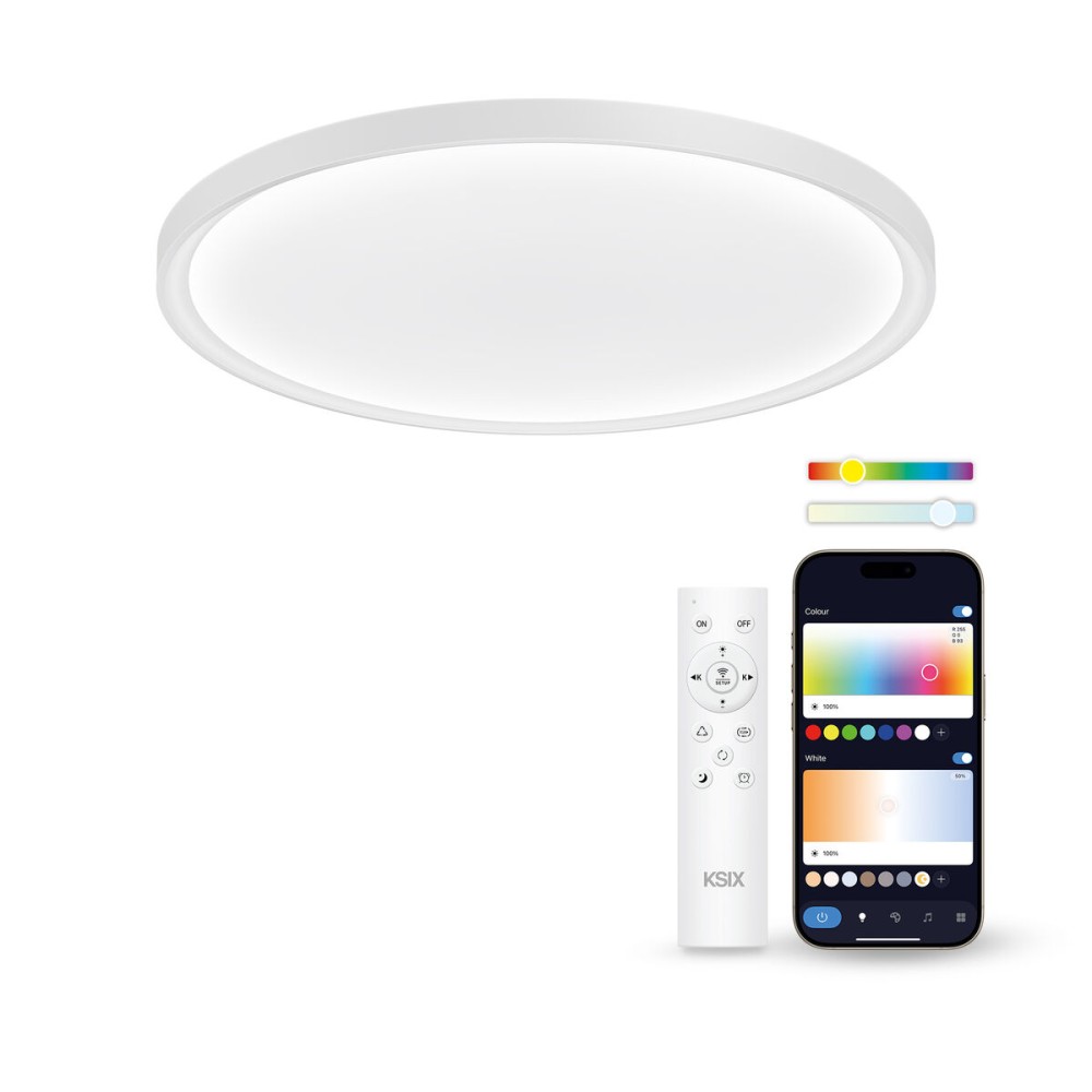 LED-Deckenleuchte KSIX SmartLED KSIX Halo 2 Weiß Kunststoff 25 W (3000k - 6500k) (6500 K)