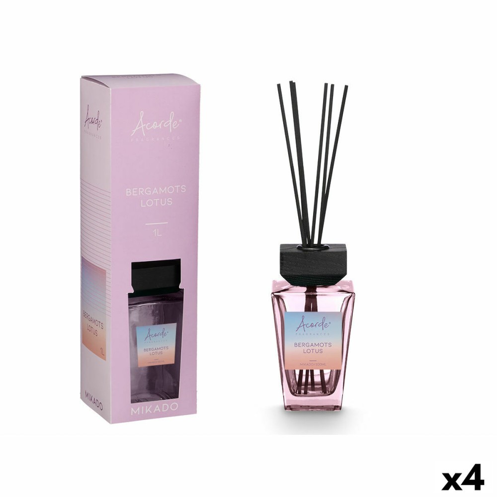 Bâtonnets Parfumés Acorde BERGAMOTS LOTUS 1 L (4 Unités)