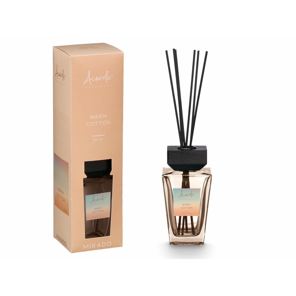 Bâtonnets Parfumés Acorde WARM COTTON 500 ml (6 Unités)