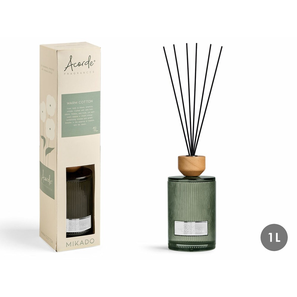 Bâtonnets Parfumés Acorde WARM COTTON 1 L (4 Unités)