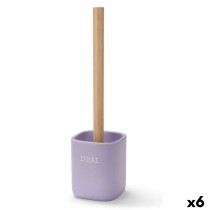 Toilettenbürste Berilo Weiß grün Holz Polyesterharz 9,6 x 37 x 9,5 cm (6 Stück)