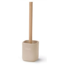 Toilettenbürste Berilo Weiß Beige Holz Polyesterharz 9,6 x 37 x 9,5 cm (6 Stück)
