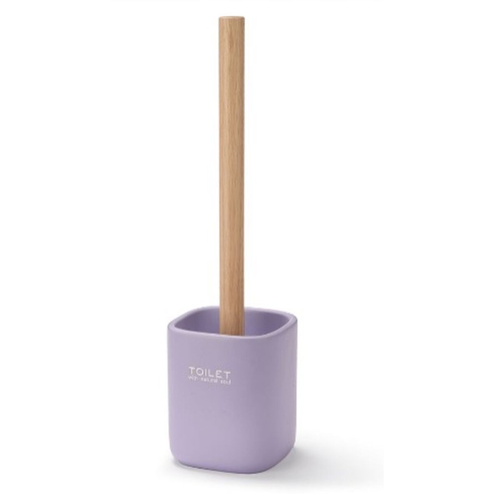 Toilettenbürste Berilo Weiß grün Holz Polyesterharz 9,6 x 37 x 9,5 cm (6 Stück)