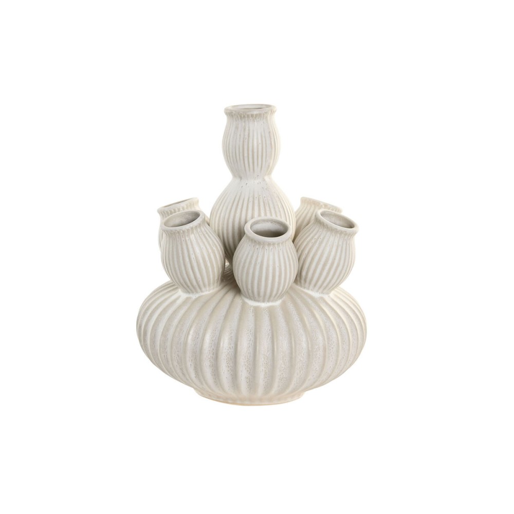 Vase Home ESPRIT Crème Céramique méditerranéen 18 x 18 x 23 cm