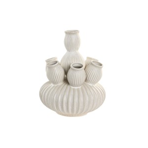 Vase Home ESPRIT Crème Céramique méditerranéen 18 x 18 x 23 cm