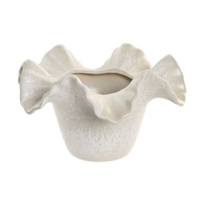 Vase Home ESPRIT Weiß aus Keramik 30 x 30 x 18 cm