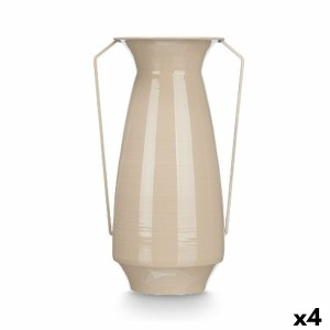 Vase Gift Decor Marron Fer Conique 25,5 x 41,5 x 18,5 cm (4 Unités)