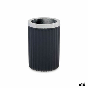 Trinkglas Berilo Anthrazit Kunststoff 7,5 x 11,5 x 7,5 cm (16 Stück)