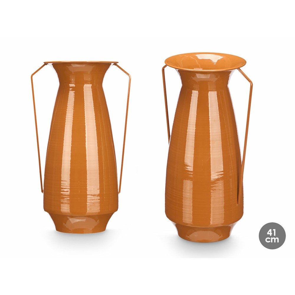 Vase Gift Decor Tuile Fer Conique 25,5 x 41,5 x 18,5 cm (4 Unités)