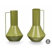 Vase Gift Decor grün Eisen konisch 17 x 29 x 7 cm (6 Stück)