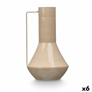 Vase Gift Decor Marron Fer Conique 17 x 29 x 7 cm (6 Unités)