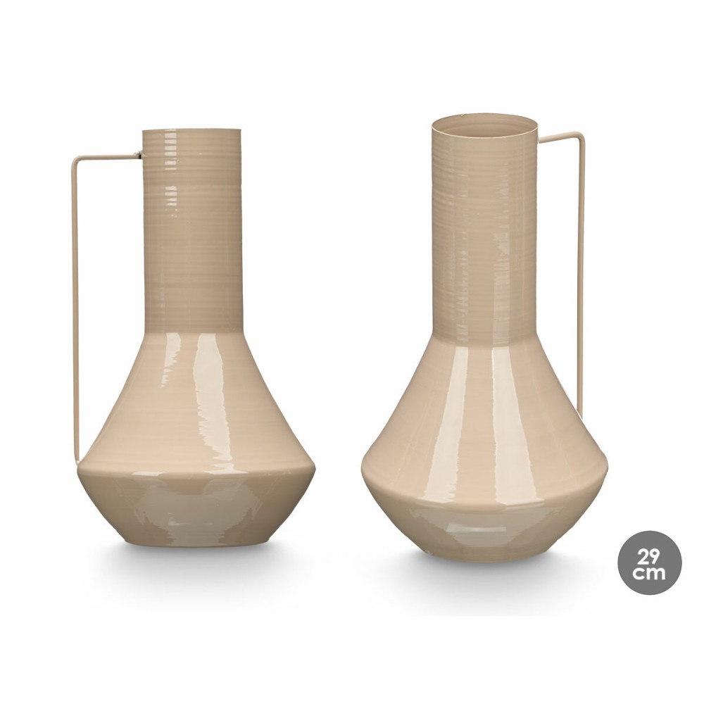 Vase Gift Decor Marron Fer Conique 17 x 29 x 7 cm (6 Unités)