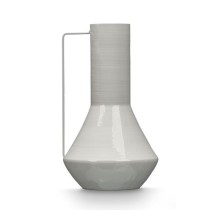 Vase Gift Decor Grau Eisen konisch 17 x 29 x 7 cm (6 Stück)