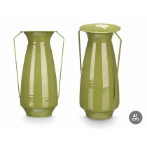 Vase Gift Decor Vert Fer Conique 25,5 x 41,5 x 18,5 cm (4 Unités)