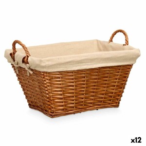 Multi-purpose basket Kipit Natural Polyester Cotton wicker (12 Units)