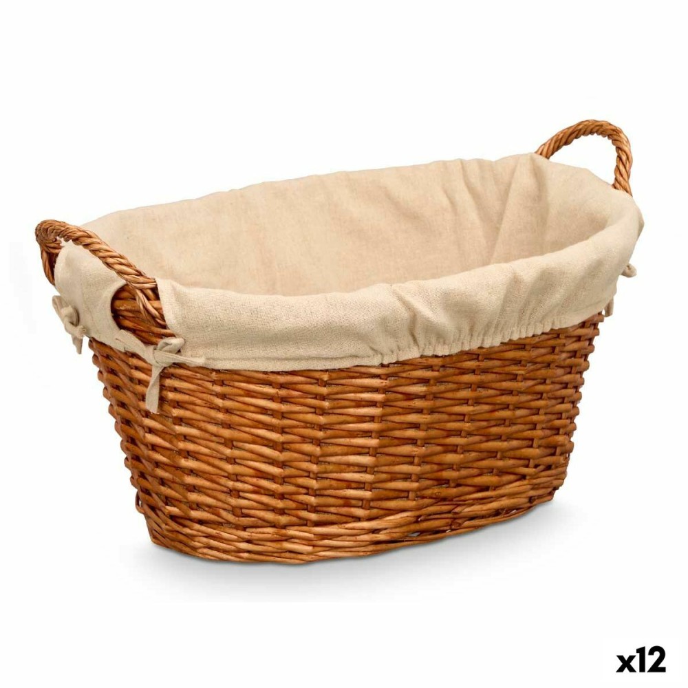 Multi-purpose basket Kipit Natural Polyester Cotton wicker (12 Units)