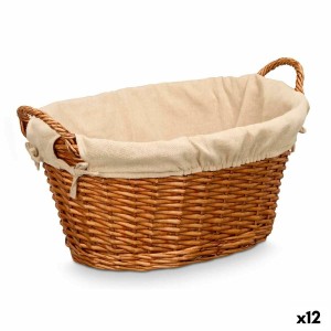 Multi-purpose basket Kipit Natural Polyester Cotton wicker (12 Units)