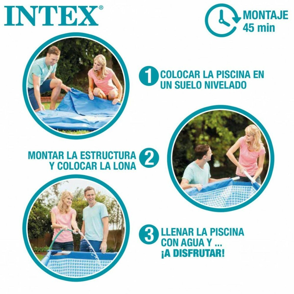 Schwimmbad Abnehmbar Intex 8.418 l rechteckig 400 x 200 x 122 cm