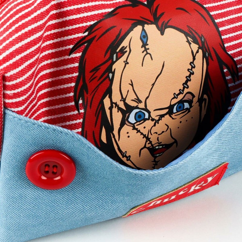Nécessaire de Voyage Chucky Rouge 50 % PVC 50 % coton Moderne 20 x 11 x 9 cm
