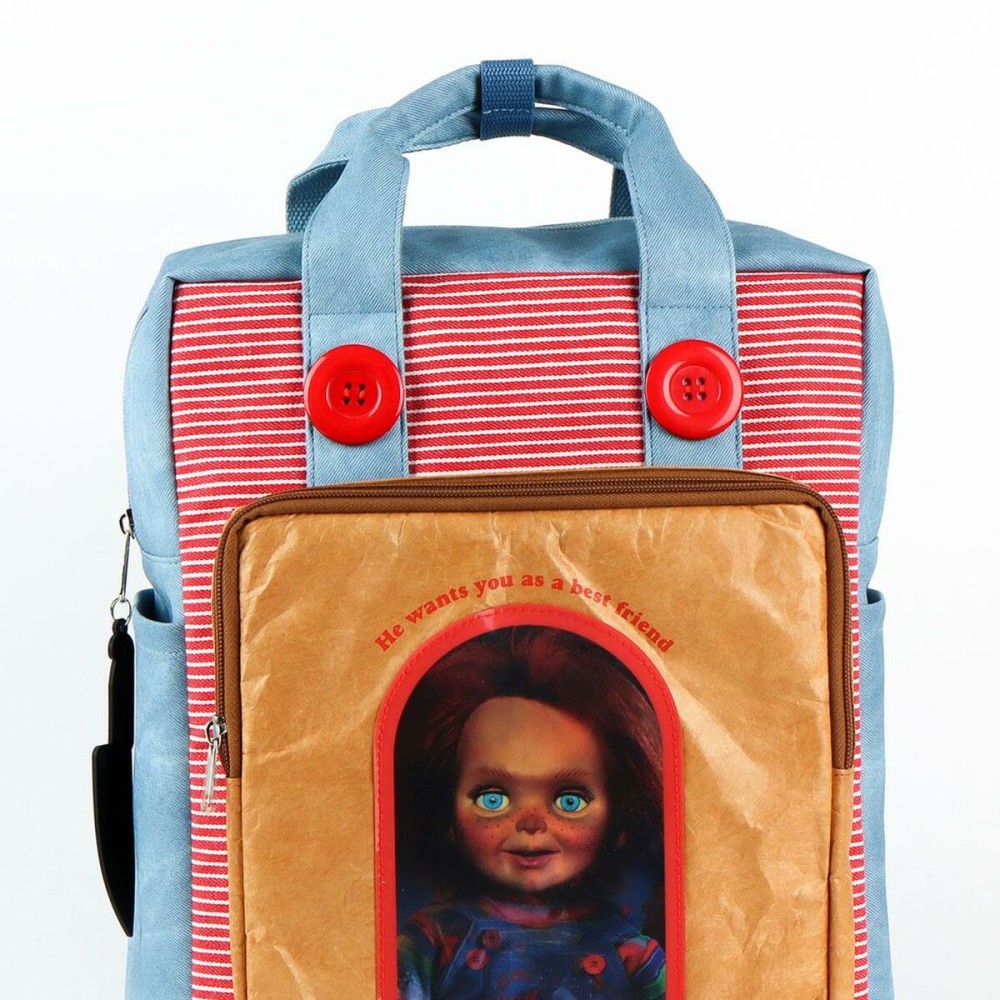 Lässiger Rucksack Chucky Rot Moderne 27 x 43 x 11 cm