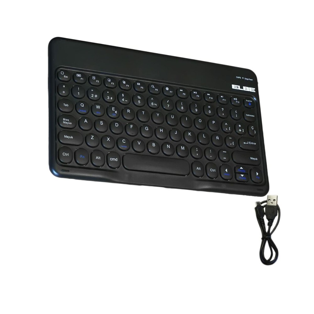 Clavier sans fil ELBE TE102BT Noir QWERTY