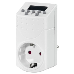 Prise avec programmateur numérique Hama Mini 230 V 16 A