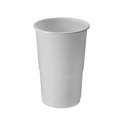 Lot de verres réutilisables Algon Blanc 24 Unités 250 ml (50 Pièces)