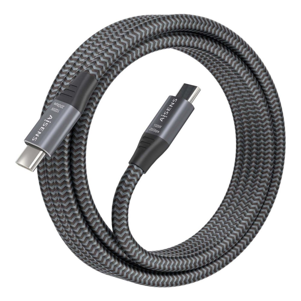 Câble USB-C vers USB-C Aisens A107-0875 3 m Gris