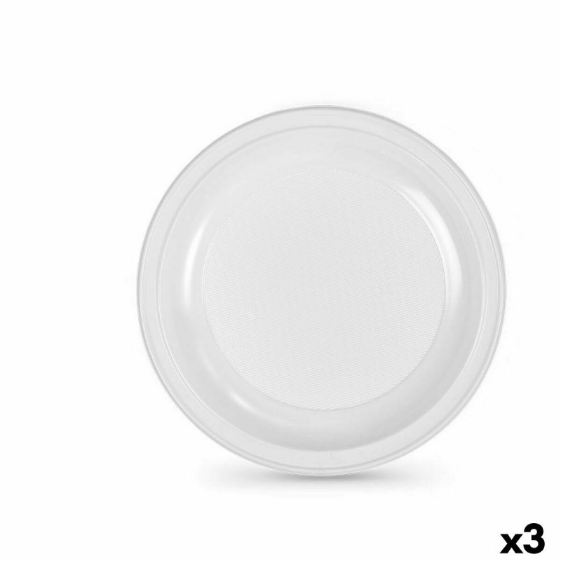 Set of reusable plates Algon White Plastic 28 x 28 x 1,5 cm (36 Units)