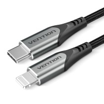 Câble Lightning Vention TACHF Gris 1 m