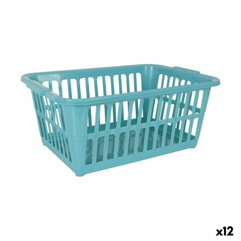 Korb für schmutzige Wäsche Tontarelli Classic Blau 35 L 58 x 41 x 24 cm (12 Stück)