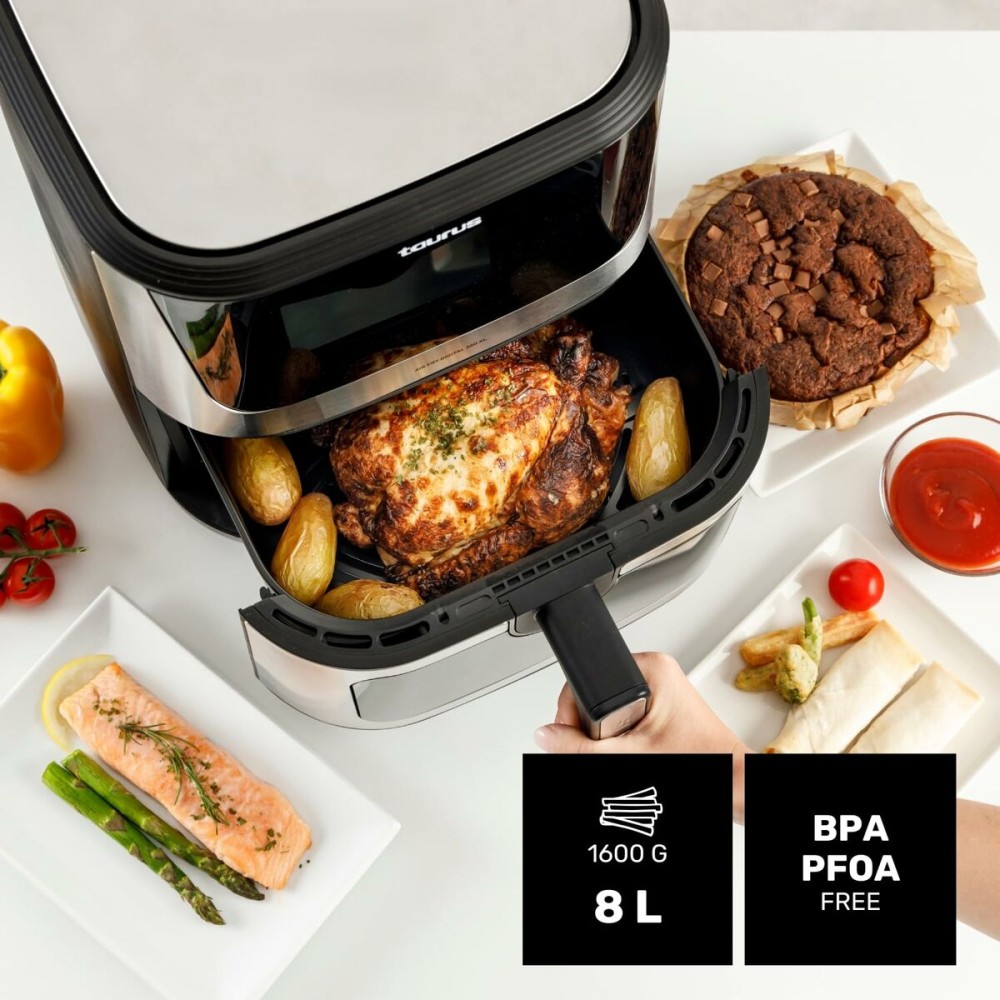 Heißluftfritteuse Taurus AIR FRY 360XL Schwarz 2100 W 8 L