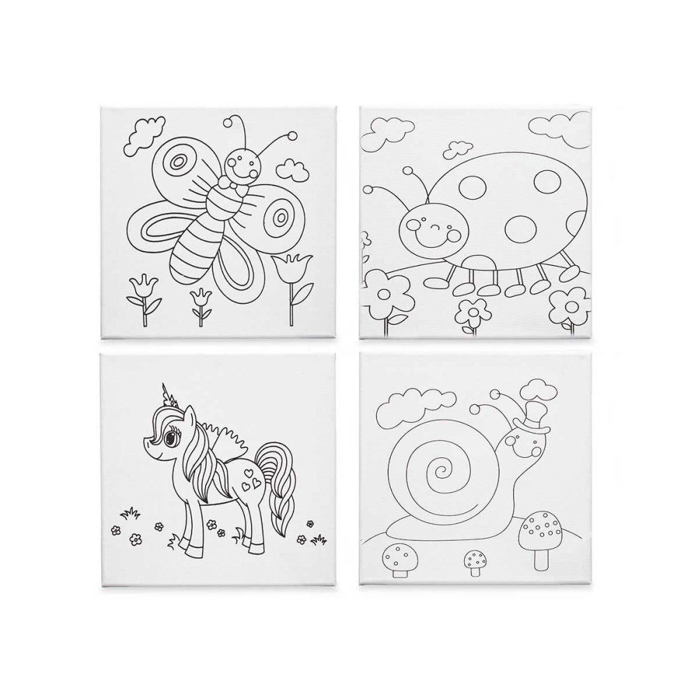 Toile Pincello Bois Tissu 12 Unités