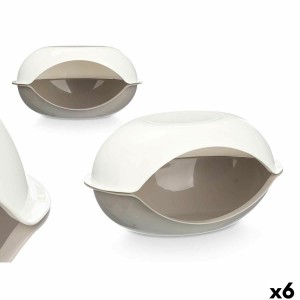 Tierbett Mascow Weiß Grau Kunststoff 58 x 32 x 37 cm 6 Stück