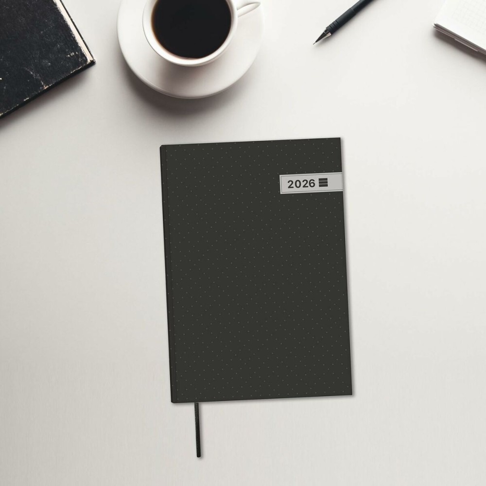 Agenda Finocam Noir A5 14 x 20,4 cm