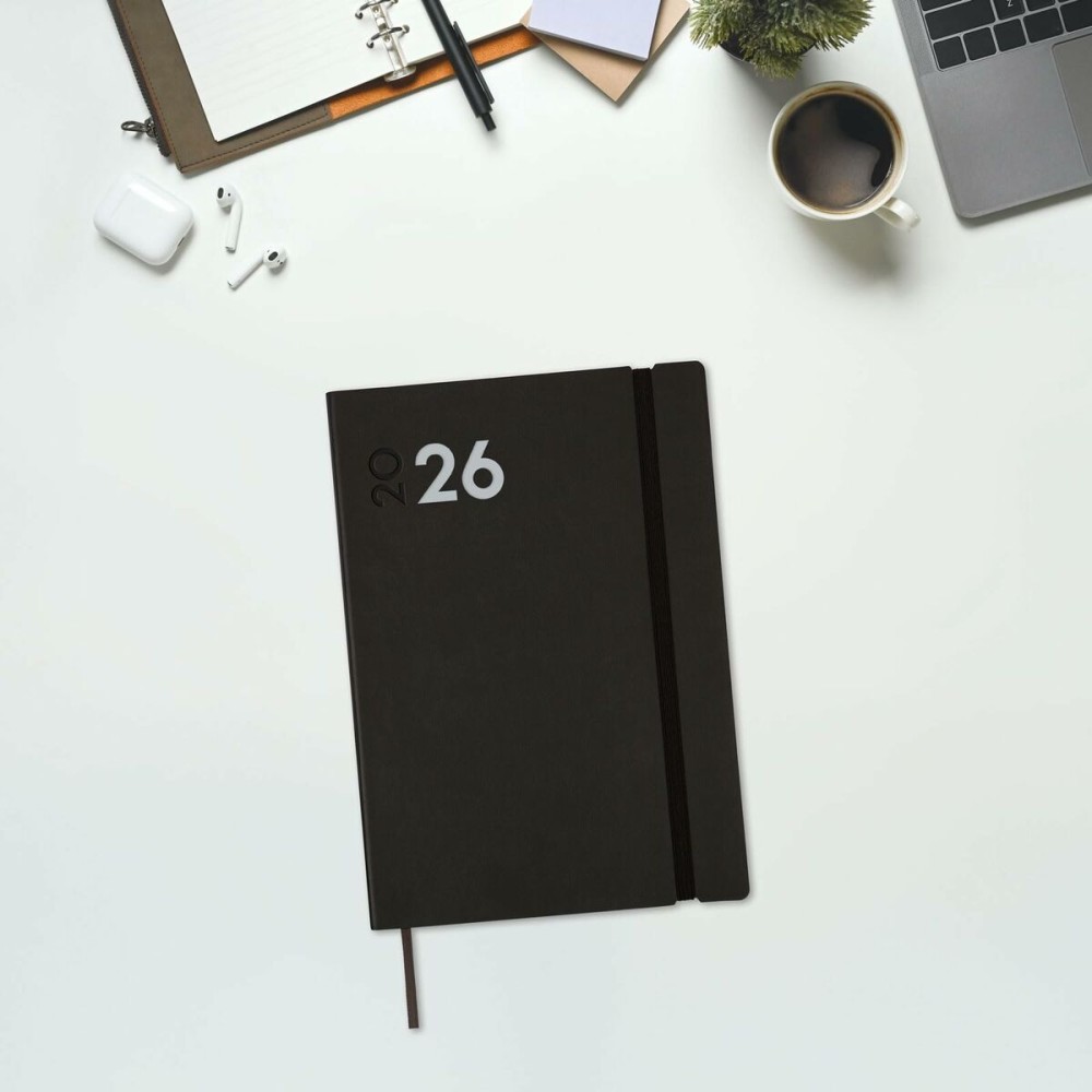 Agenda Finocam Noir A5 14 x 20,4 cm
