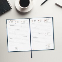 Agenda Finocam Bleu A5 14 x 20,4 cm