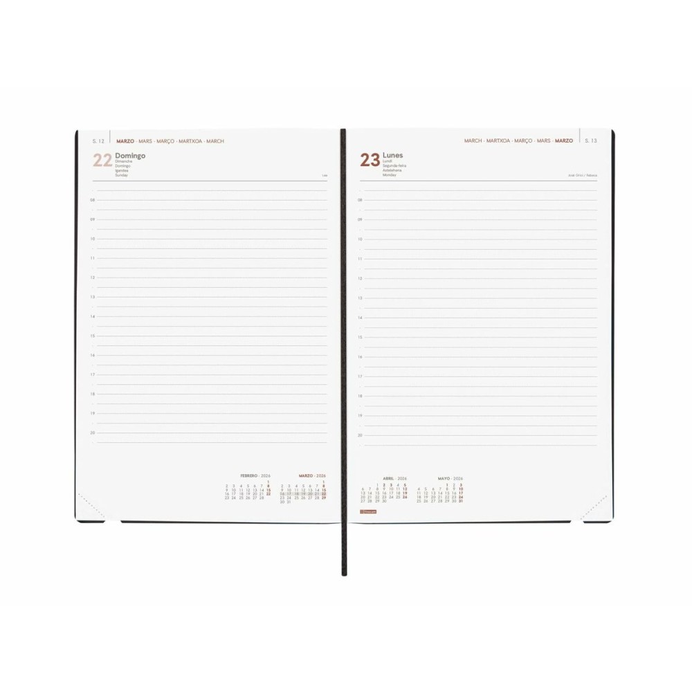 Agenda Finocam Bleu 16,5 x 24 cm