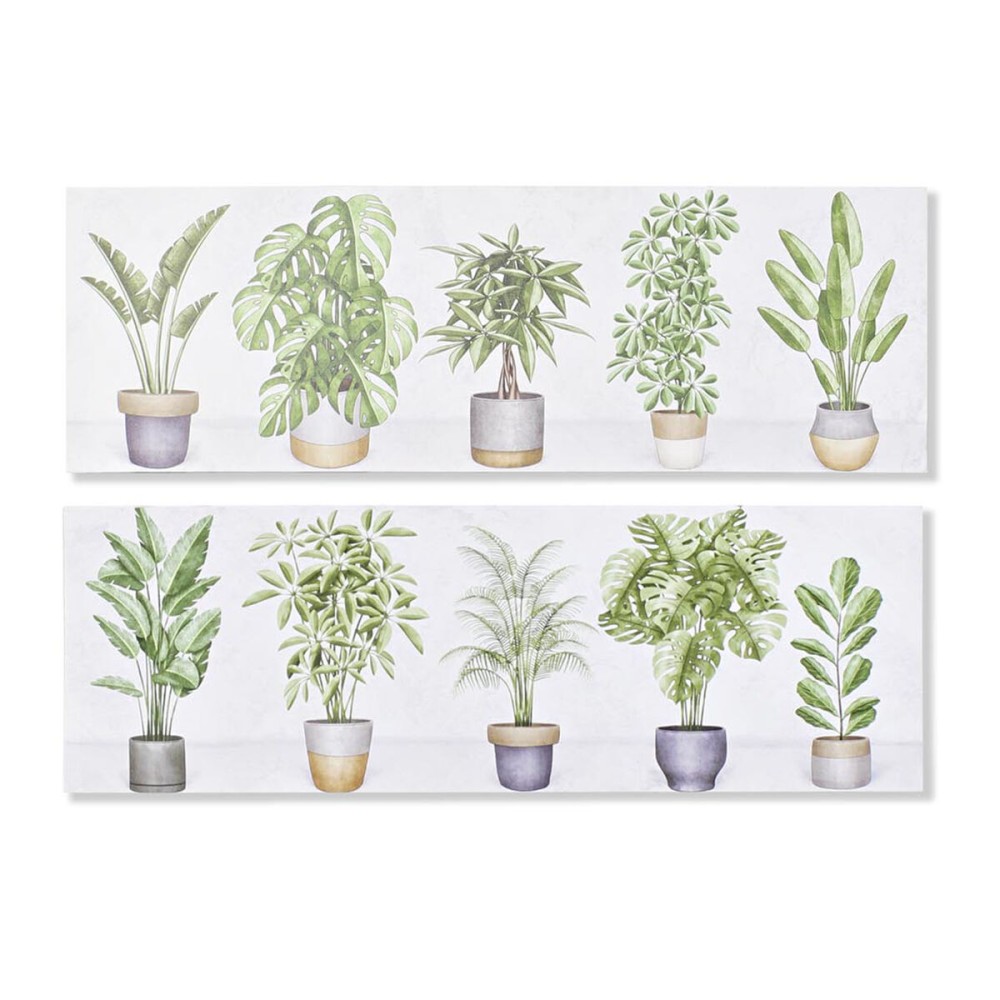 Canvas DKD Home Decor Pinewood Canvas 90 x 1,5 x 30 cm